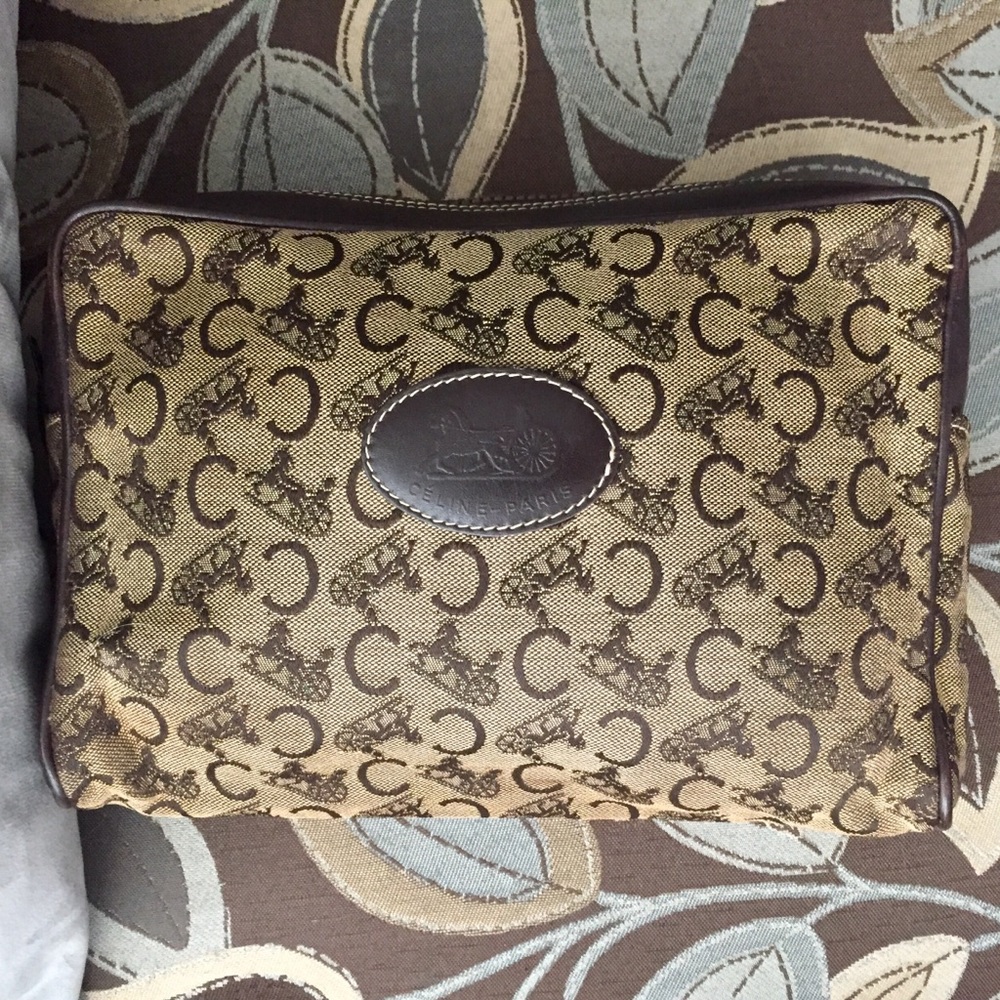 🐴SALE🐴 CELINE Monogram Logo Travel Clutch